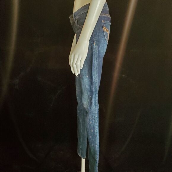 Hollister Rhinestone Embellished Blue Jeans (1R) - Picture 4 of 6